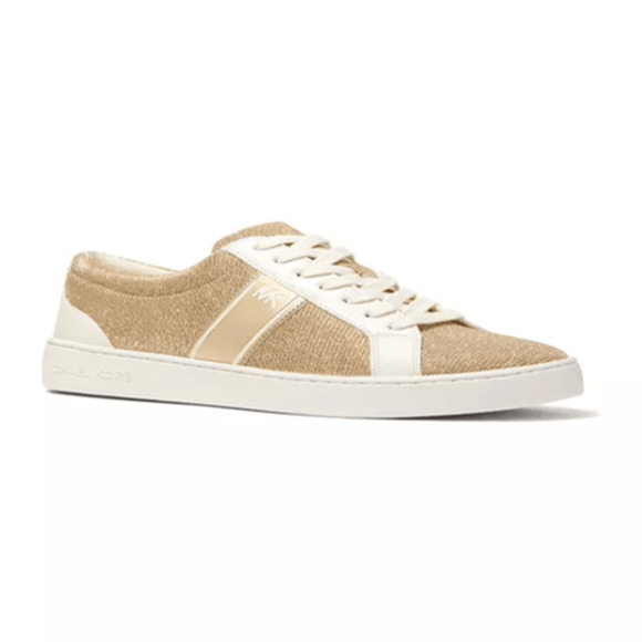Juno Stripe Lace Up Sneakers by Michael Kors women's size 5.5 M new - Picture 1 of 5